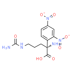 ChemSpider 2D Image | N~5~-Carbamoyl-2-(2,4-dinitrophenyl)-L-ornithine | C12H15N5O7