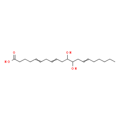 ChemSpider 2D Image | 11,12-Dihydroxy-5,8,14-icosatrienoic acid | C20H34O4