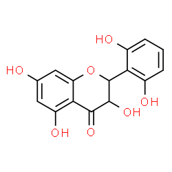 ChemSpider 2D Image | 2-(2,6-Dihydroxyphenyl)-3,5,7-trihydroxy-2,3-dihydro-4H-chromen-4-one | C15H12O7