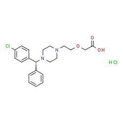 ChemSpider 2D Image | Levocetirizine dihydrochloride | C21H26Cl2N2O3