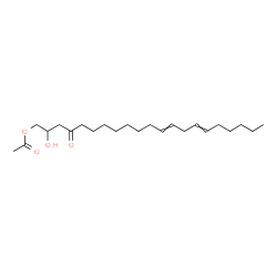 ChemSpider 2D Image | 1-Acetoxy-2-hydroxy-4-oxoheneicosa-12,15-diene | C23H40O4