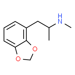 ChemSpider 2D Image | 1-(1,3-Benzodioxol-4-yl)-N-methyl-2-propanamine | C11H15NO2