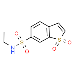 ChemSpider 2D Image | N-Ethyl-1-benzothiophene-6-sulfonamide 1,1-dioxide | C10H11NO4S2