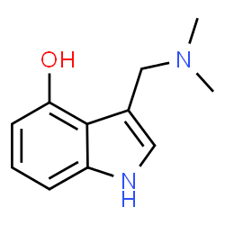 ChemSpider 2D Image | 3-[(dimethylamino)methyl]-1H-indol-4-ol | C11H14N2O