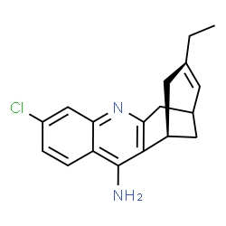 ChemSpider 2D Image | (11R)-3-chloro-9-ethyl-6,7,10,11-tetrahydro-7,11-methanocycloocta[b]quinolin-12-amine | C18H19ClN2