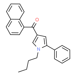 ChemSpider 2D Image | (1-Butyl-5-phenyl-1H-pyrrol-3-yl)(1-naphthyl)methanone | C25H23NO