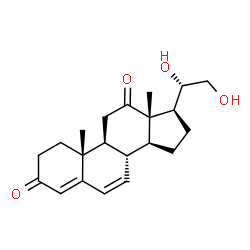 ChemSpider 2D Image | (20S)-20,21-Dihydroxypregna-4,6-diene-3,12-dione | C21H28O4