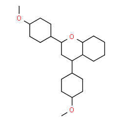 ChemSpider 2D Image | 2,4-Bis(4-methoxycyclohexyl)octahydro-2H-chromene | C23H40O3