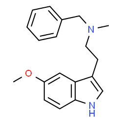 ChemSpider 2D Image | N-Benzyl-2-(5-methoxy-1H-indol-3-yl)-N-methylethanamine | C19H22N2O