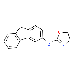ChemSpider 2D Image | N-(9H-Fluoren-3-yl)-4,5-dihydro-1,3-oxazol-2-amine | C16H14N2O