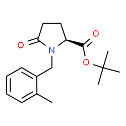 ChemSpider 2D Image | tert-butyl 1-(2-methylbenzyl)-5-oxo-L-prolinate | C17H23NO3