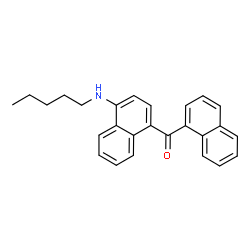 ChemSpider 2D Image | 1-Naphthyl[4-(pentylamino)-1-naphthyl]methanone | C26H25NO