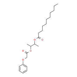 ChemSpider 2D Image | 3-(2-Phenoxyacetoxy)-2-butanyl undecanoate | C23H36O5