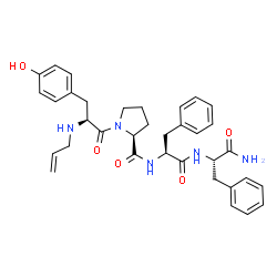 ChemSpider 2D Image | N-Allyl-L-tyrosyl-L-prolyl-L-phenylalanyl-L-phenylalaninamide | C35H41N5O5