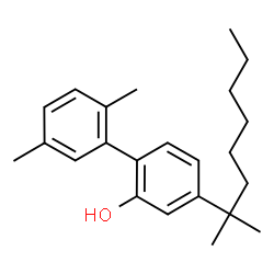 ChemSpider 2D Image | 2',5'-Dimethyl-4-(2-methyl-2-octanyl)-2-biphenylol | C23H32O