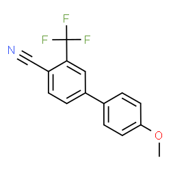 ChemSpider 2D Image | 4'-Methoxy-3-(trifluoromethyl)-4-biphenylcarbonitrile | C15H10F3NO