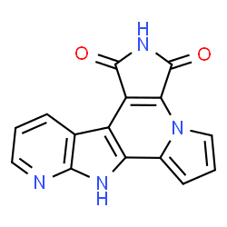 ChemSpider 2D Image | pyrido[3',2':4,5]pyrrolo[3,2-g]pyrrolo[3,4-e]indolizine-1,3(2H,8H)-dione | C15H8N4O2