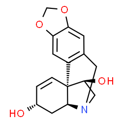 ChemSpider 2D Image | (3beta,11R,13beta,19alpha)-1,2-Didehydrocrinan-3,11-diol | C16H17NO4