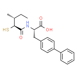 ChemSpider 2D Image | (2S)-3-(4-Biphenylyl)-2-{[(2S,3R)-3-methyl-2-sulfanylpentanoyl]amino}propanoic acid | C21H25NO3S