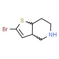 ChemSpider 2D Image | 2-Bromo-3a,4,5,6,7,7a-hexahydrothieno[3,2-c]pyridine | C7H10BrNS
