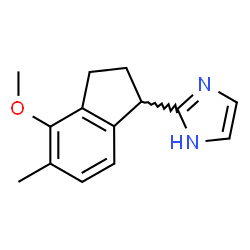 ChemSpider 2D Image | 2-(4-Methoxy-5-methyl-2,3-dihydro-1H-inden-1-yl)-1H-imidazole | C14H16N2O
