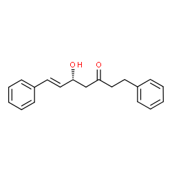 ChemSpider 2D Image | (5R,6E)-5-Hydroxy-1,7-diphenyl-6-hepten-3-one | C19H20O2