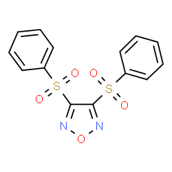 ChemSpider 2D Image | 3,4-Bis(phenylsulfonyl)-1,2,5-oxadiazole | C14H10N2O5S2
