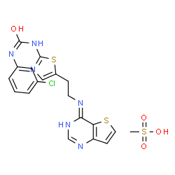 ChemSpider 2D Image | SNS-314 Mesylate | C19H19ClN6O4S3