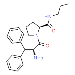 ChemSpider 2D Image | beta-phenyl-D-phenylalanyl-N-propyl-L-prolinamide | C23H29N3O2