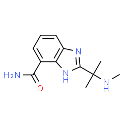 ChemSpider 2D Image | 2-[2-(Methylamino)-2-propanyl]-1H-benzimidazole-4-carboxamide | C12H16N4O