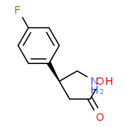 ChemSpider 2D Image | (3S)-4-Amino-3-(4-fluorophenyl)butanoic acid | C10H12FNO2
