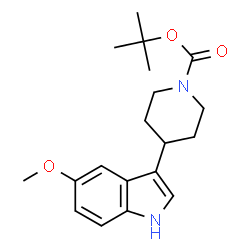 ChemSpider 2D Image | tert-butyl 4-(5-methoxy-1h-indol-3-yl)-1-piperidinecarboxylate | C19H26N2O3