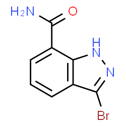 ChemSpider 2D Image | 3-Bromo-1H-indazole-7-carboxamide | C8H6BrN3O