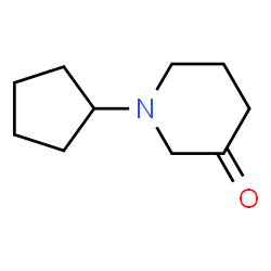 ChemSpider 2D Image | 1-Cyclopentyl-3-piperidinone | C10H17NO