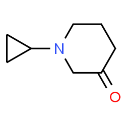 ChemSpider 2D Image | 1-Cyclopropyl-3-piperidinone | C8H13NO