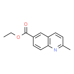 ChemSpider 2D Image | Ethyl 2-methyl-6-quinolinecarboxylate | C13H13NO2