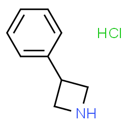 ChemSpider 2D Image | 3-Phenylazetidine hydrochloride | C9H12ClN