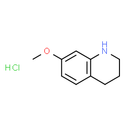 ChemSpider 2D Image | 7-methoxy-1,2,3,4-tetrahydroquinoline hydrochloride | C10H14ClNO