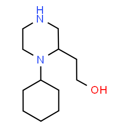ChemSpider 2D Image | 2-(1-Cyclohexyl-2-piperazinyl)ethanol | C12H24N2O