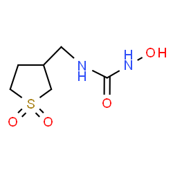 ChemSpider 2D Image | 1-[(1,1-Dioxidotetrahydro-3-thiophenyl)methyl]-3-hydroxyurea | C6H12N2O4S