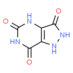 ChemSpider 2D Image | 1H-Pyrazolo[4,3-d]pyrimidine-3,5,7(2H,4H,6H)-trione | C5H4N4O3