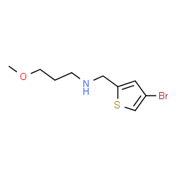 ChemSpider 2D Image | N-[(4-Bromo-2-thienyl)methyl]-3-methoxy-1-propanamine | C9H14BrNOS