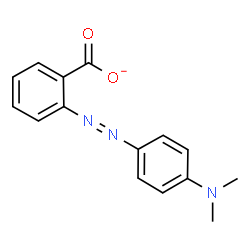 ChemSpider 2D Image | 2-{[4-(Dimethylamino)phenyl]diazenyl}benzoate | C15H14N3O2
