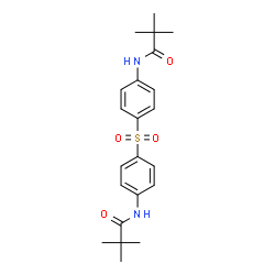 ChemSpider 2D Image | N,N'-(Sulfonyldi-4,1-phenylene)bis(2,2-dimethylpropanamide) | C22H28N2O4S