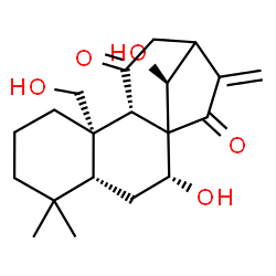 ChemSpider 2D Image | (5beta,7alpha,9beta,10alpha,14S)-7,14,20-Trihydroxykaur-16-ene-11,15-dione | C20H28O5