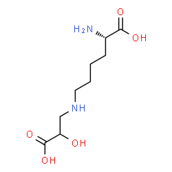 ChemSpider 2D Image | N~6~-(2-Carboxy-2-hydroxyethyl)-L-lysine | C9H18N2O5