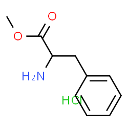 ChemSpider 2D Image | h-dl-phe-ome · hcl | C10H14ClNO2