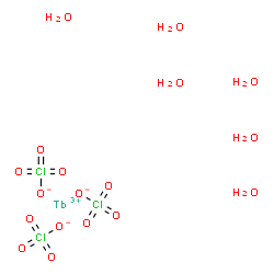 ChemSpider 2D Image | Terbium(3+) perchlorate hydrate (1:3:6) | H12Cl3O18Tb