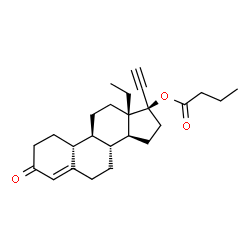 ChemSpider 2D Image | Levonorgestrel butanoate | C25H34O3