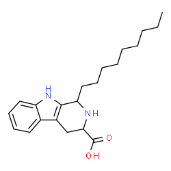ChemSpider 2D Image | 1-Nonyl-2,3,4,9-tetrahydro-1H-beta-carboline-3-carboxylic acid | C21H30N2O2